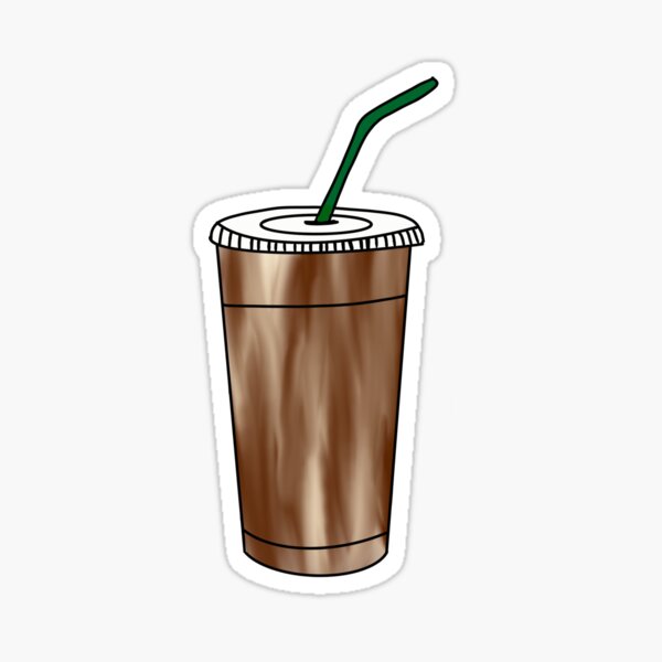 Item preview, Iced Coffee Sticker designed and sold by lavendrdzigns.