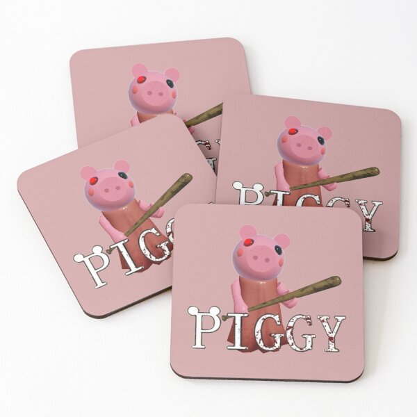 Peppa Pig Coasters Redbubble - piggy background roblox house bedroom