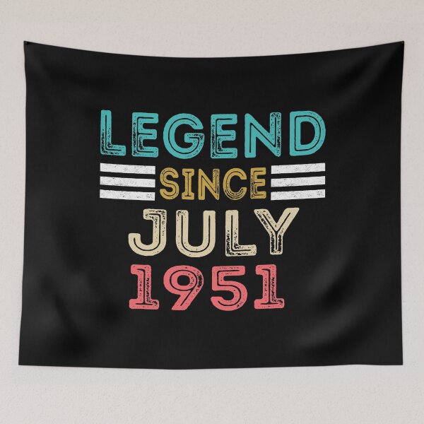 Item preview, Retro Vintage 69th Birthday Legend Since July 1951  designed and sold by meedTee.