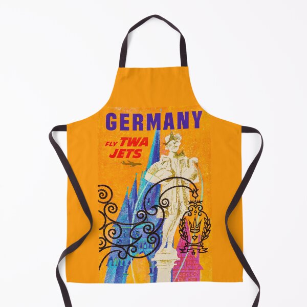 Item preview, VINTAGE FLY TWA JETS TO GERMANY TRAVEL ADVERTISEMENT! designed and sold by CinemaObscura.