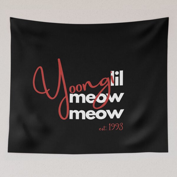 Item preview, BTS SUGA Min Yoongi Lil Meow Bias Design White/Red designed and sold by haikustore.