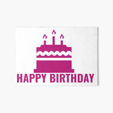 Birthday Cake Candle Art Board Prints Redbubble