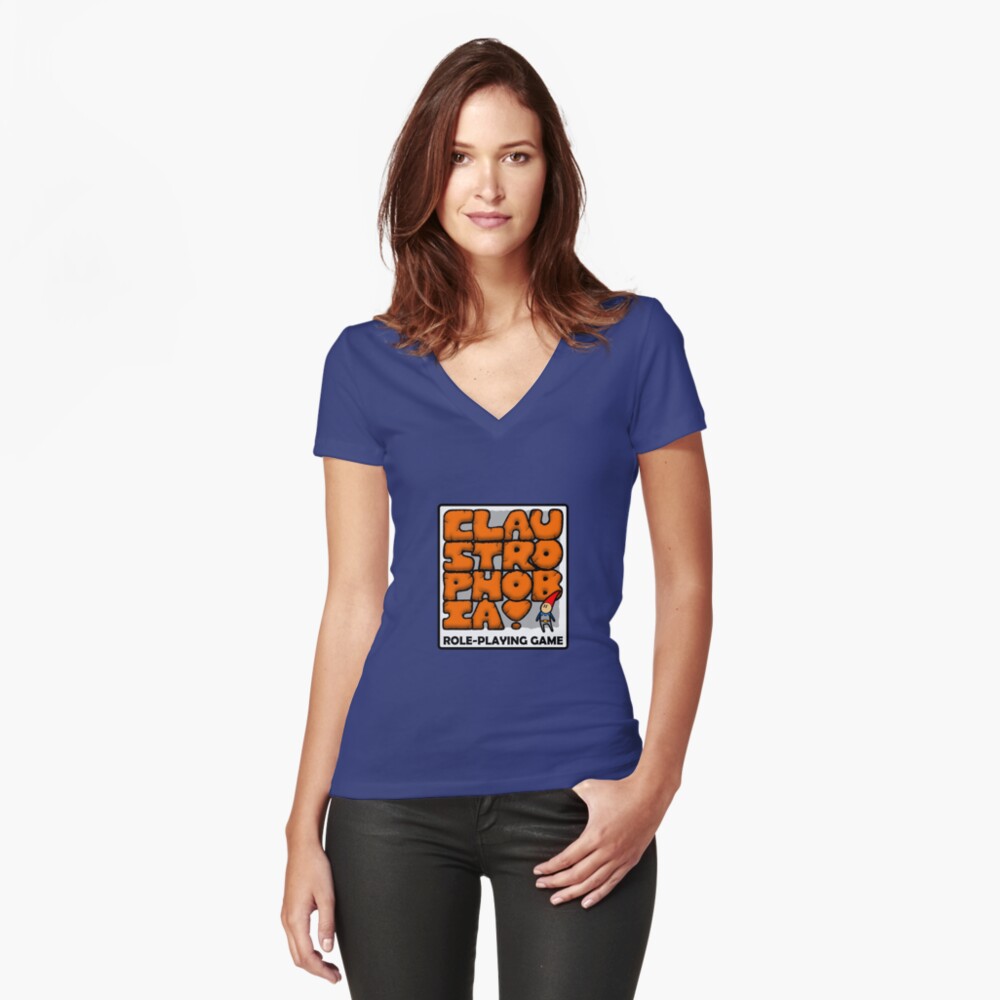 Item preview, Fitted V-Neck T-Shirt designed and sold by CptPhoenix.