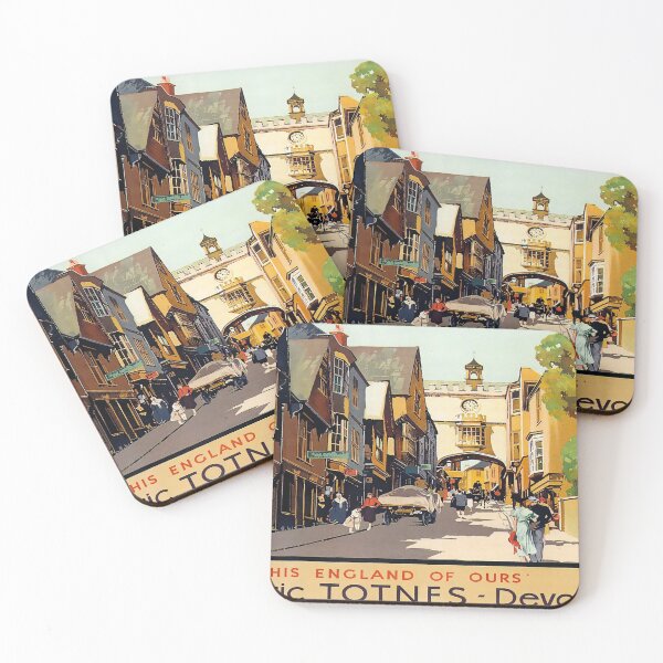 Item preview, Railway Poster Totnes designed and sold by stickart-marek.