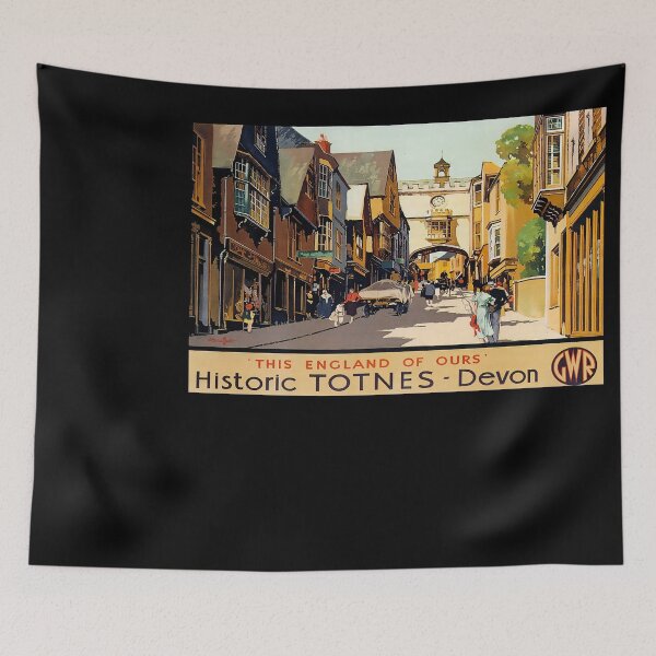 Item preview, Railway Poster Totnes designed and sold by stickart-marek.