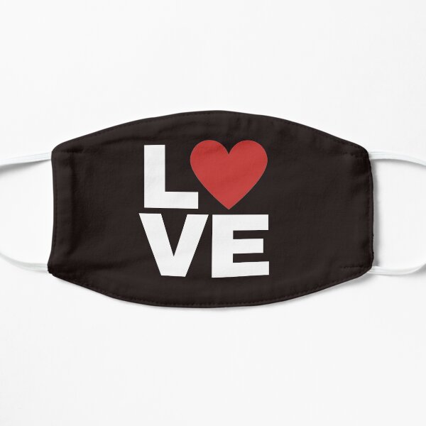 Love with red heart Mask