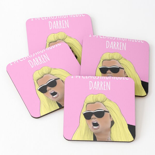 Item preview, "I'm Claustrophobic Darren" Gemma Collins Greeting Card designed and sold by Sweetie Darling  Design.