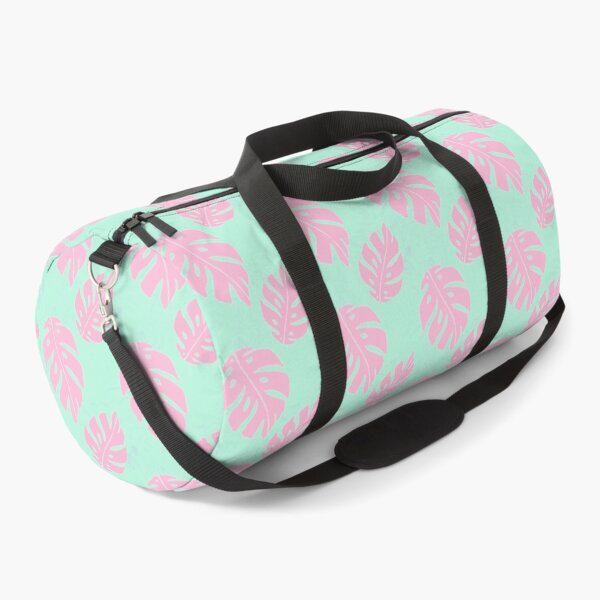 Item preview, Pink and Mint Monstera Leaf Pattern designed and sold by Julie Erin Designs.
