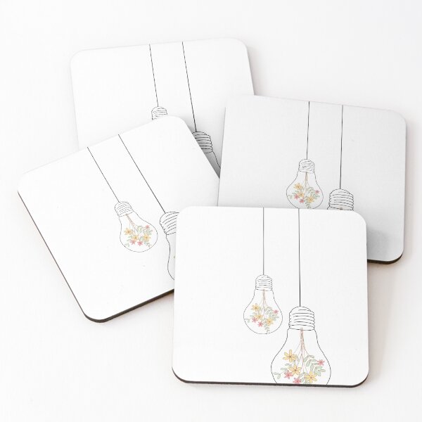 Item preview, Hanging Lightbulbs with Flowers designed and sold by laurenbasham.
