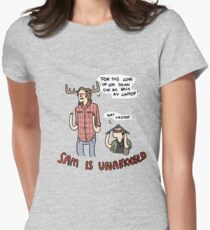Sam is Unamoosed Women's Fitted T-Shirt