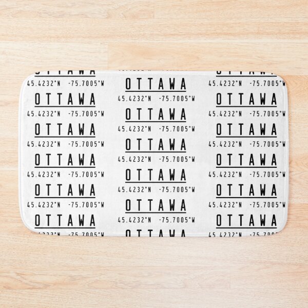 Item preview, Ottawa city Coordinates designed and sold by ElevenGraphics.
