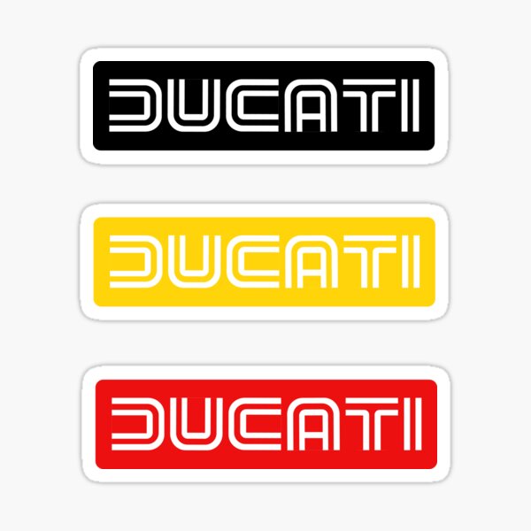 Chemise rétro Ducati des années 70 Sticker