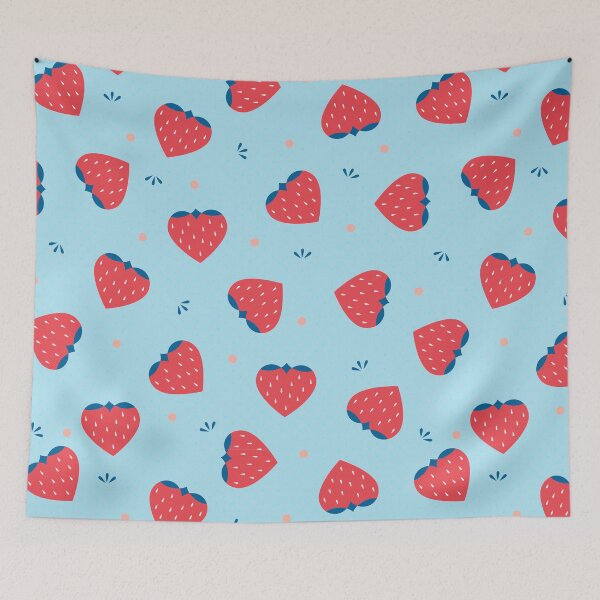 Item preview, Retro Strawberry Dot Pattern designed and sold by kjeppson.