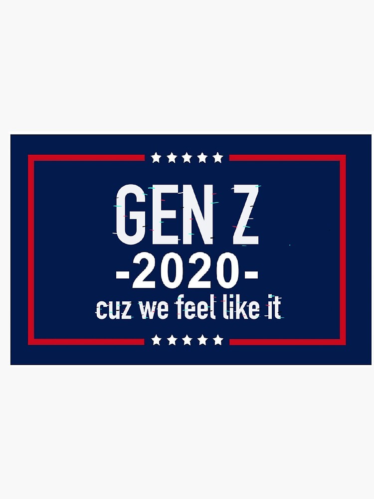 "gen z 2020 sticker" Sticker for Sale by hcs94 Redbubble