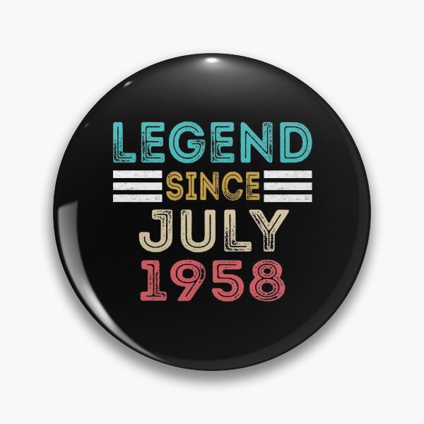 Item preview, Retro Vintage 62nd Birthday Legend Since July 1958 designed and sold by meedTee.