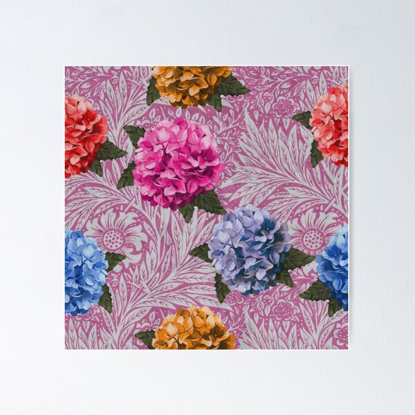 Item preview, Hydrangea Riot in Pink designed and sold by MeganSteer.