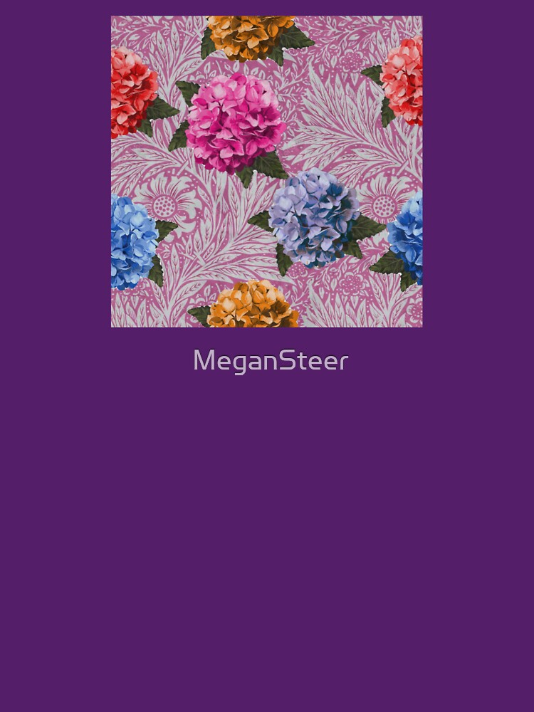 Thumbnail 7 of 7, Classic T-Shirt, Hydrangea Riot in Pink designed and sold by MeganSteer.