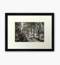 Broadway in Saratoga Springs, New York, ca 1915 (full size) Framed Print