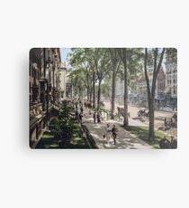 Broadway in Saratoga Springs, New York, ca 1915 (full size) Metal Print