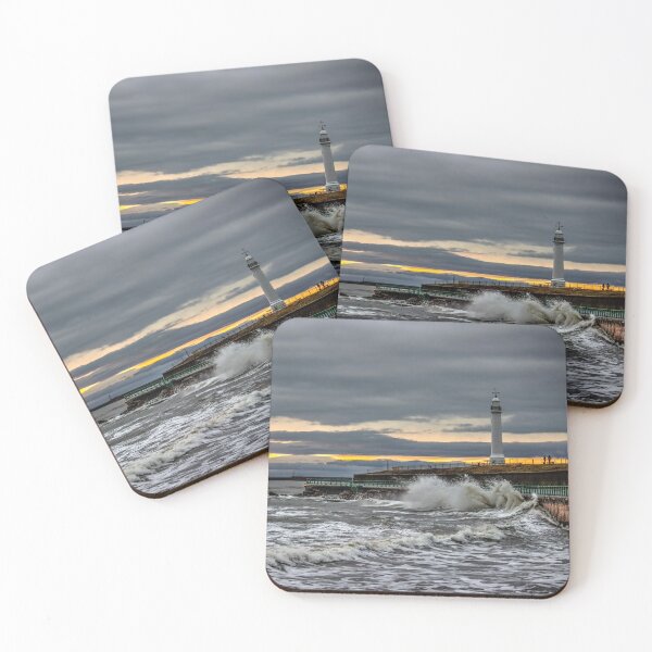 Item preview,  Seaburn and Roker Lighthouses designed and sold by Avril Harris.