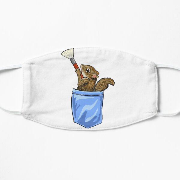 Happy Little Squirrel Flat Mask