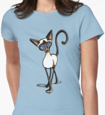 Siamese Crosswalk Boy Blue Women's Fitted T-Shirt