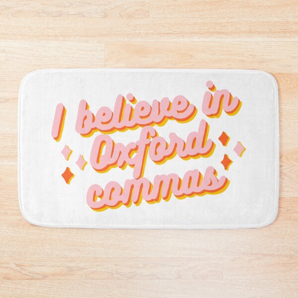 Item preview, I Believe in Oxford Commas Retro quote designed and sold by WildeandCo.
