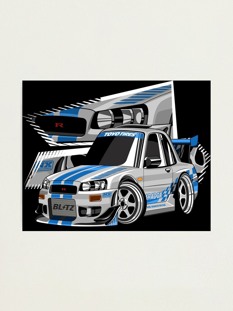 Paul's Nissan Skyline R34 Photographic Print for Sale by shakotan