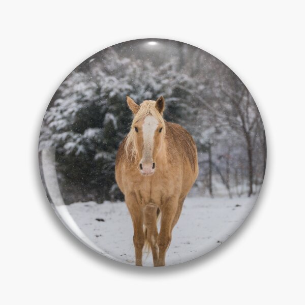 Item preview, Blonde Horse Walk In The Snow designed and sold by mljdwhite.