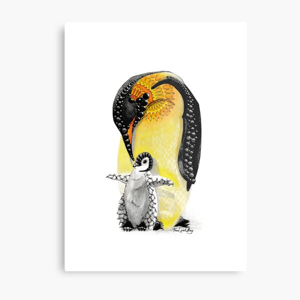 Penguin Totem Animal Metal Print