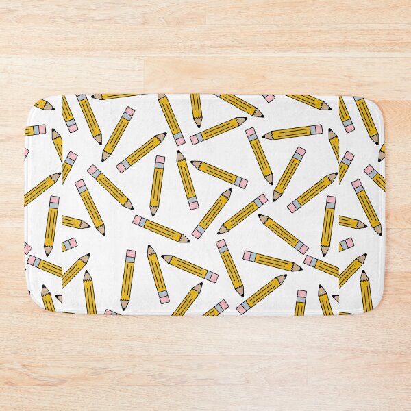 Item preview, Teacher Pencil Pattern with White Background designed and sold by WildeandCo.