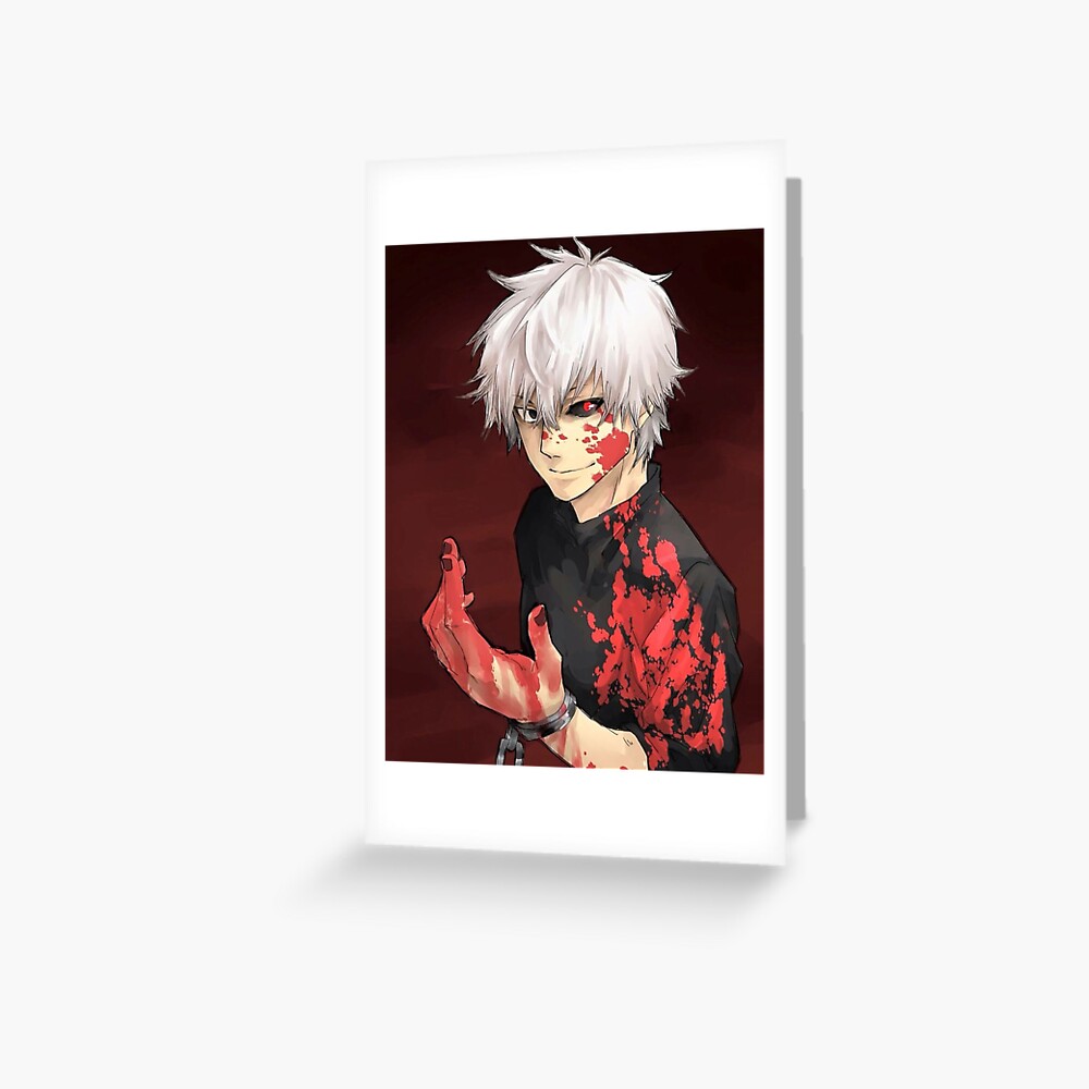 Kaneki Ken Tokyo Ghoul Greeting Card By Epic Failure Redbubble