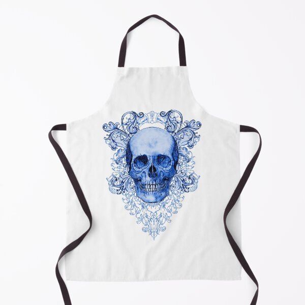 Item preview, Blue Ornate Skull designed and sold by ShayneoftheDead.