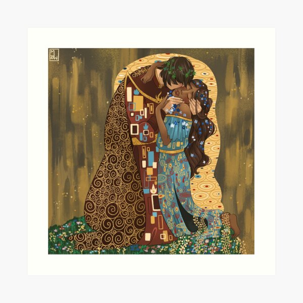 The Kiss - Zutara Art Print