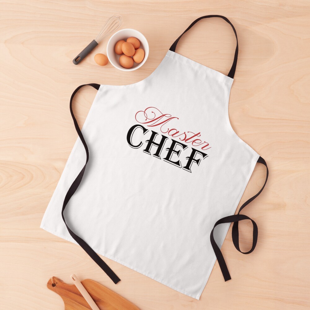 "Master chef apron" Apron for Sale by MalikaBela Redbubble