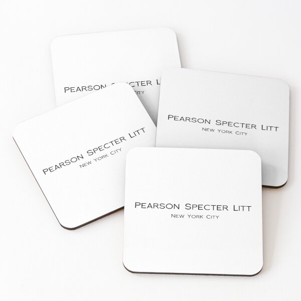 PEARSON SPECTER LITT - SUITS - HARVEY SPECTER Coasters (Set of 4)