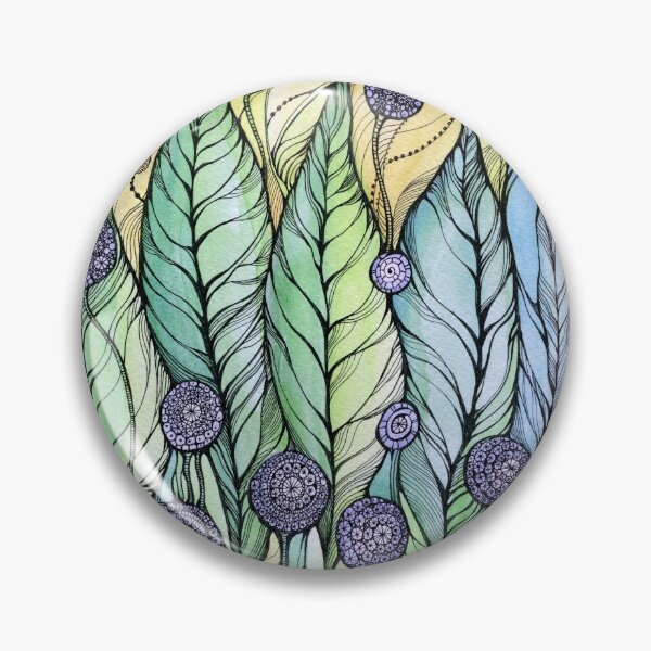 Item preview, Dandelions.Hand draw  ink and pen, Watercolor, on textured paper designed and sold by MandalaFlowerArt.