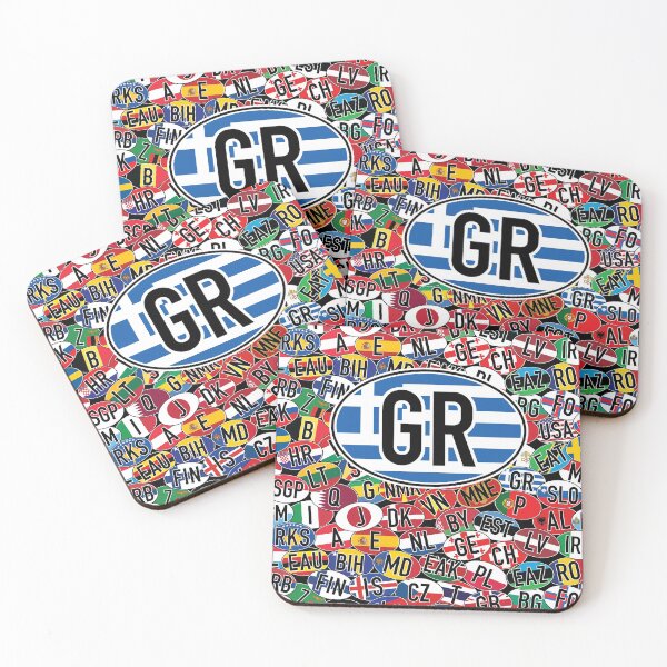 Item preview, Greece Vehicle Code Mosaic designed and sold by travelwitheric.