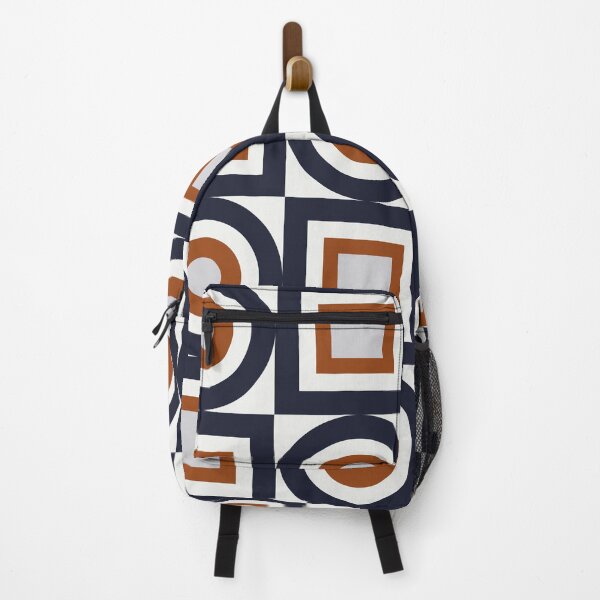Item preview, Circles and Squares I – Navy and Rust designed and sold by BlertaDK.