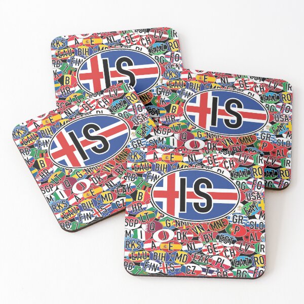 Item preview, Iceland Vehicle Code Mosaic designed and sold by travelwitheric.