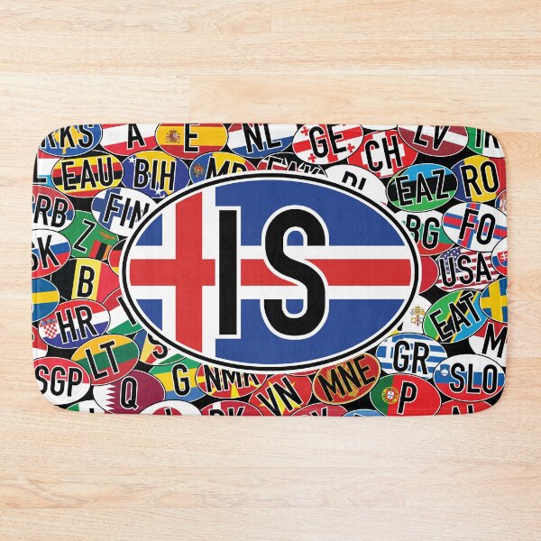 Item preview, Iceland Vehicle Code Mosaic designed and sold by travelwitheric.