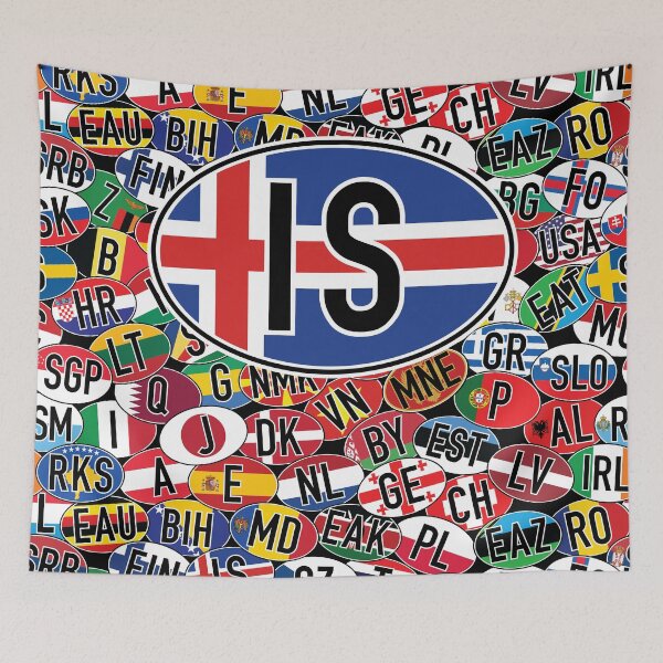 Item preview, Iceland Vehicle Code Mosaic designed and sold by travelwitheric.