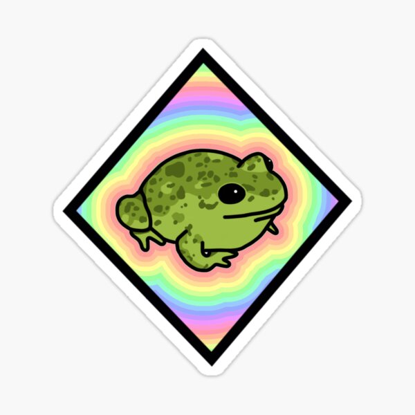Diamond Pastel Frog Sticker