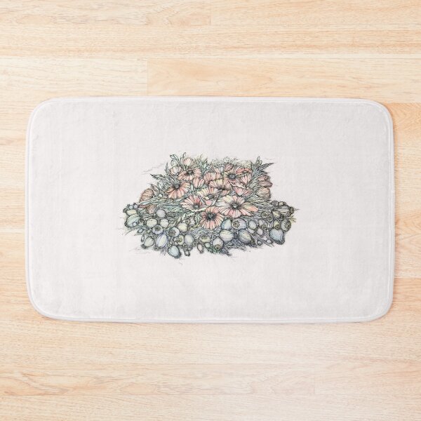 Item preview, Poppies.Hand draw  ink and pen, Watercolor, on textured paper designed and sold by MandalaFlowerArt.