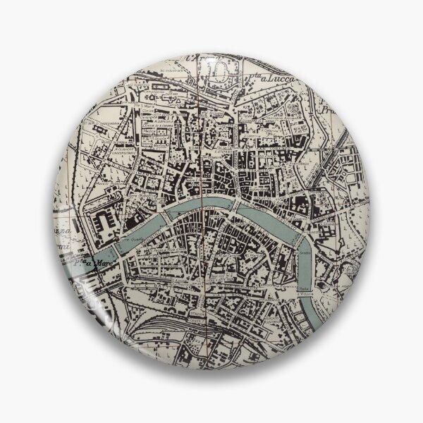Item preview, Vintage Map of Pisa Italy (1943) designed and sold by BravuraMedia.