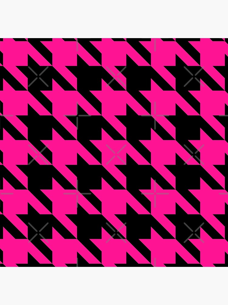 pink houndstooth by gossiprag