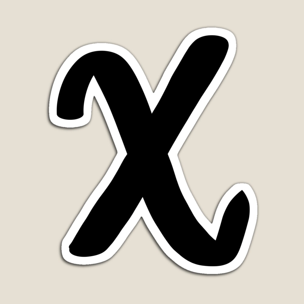 Letter X' Sticker | Spreadshirt