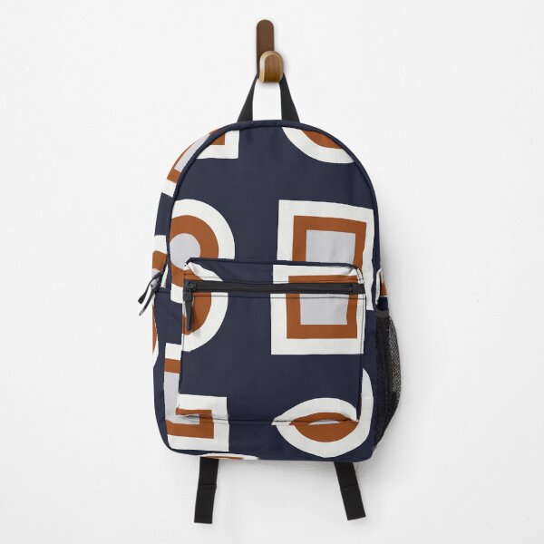 Item preview, Circles and Squares II – Navy and Rust designed and sold by BlertaDK.