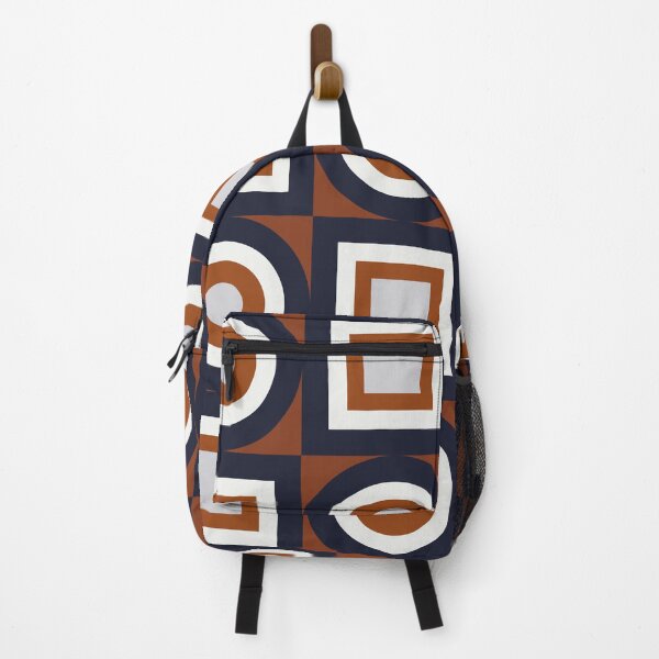 Item preview, Circles and Squares III – Navy and Rust designed and sold by BlertaDK.