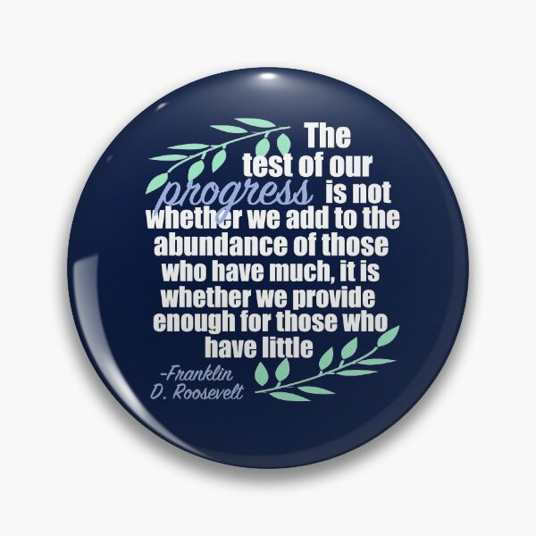 Item preview, Inspirational FDR Philanthropist Quote designed and sold by Epic Love Designs.